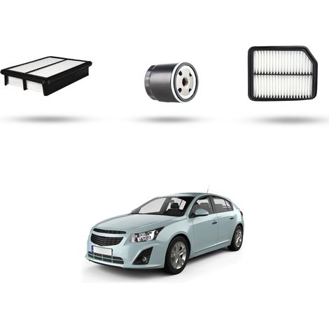 Kit tagliando 3 filtri compatibile con Chevrolet Aveo 1.4 16v 69kw dal 2006 (1/4)