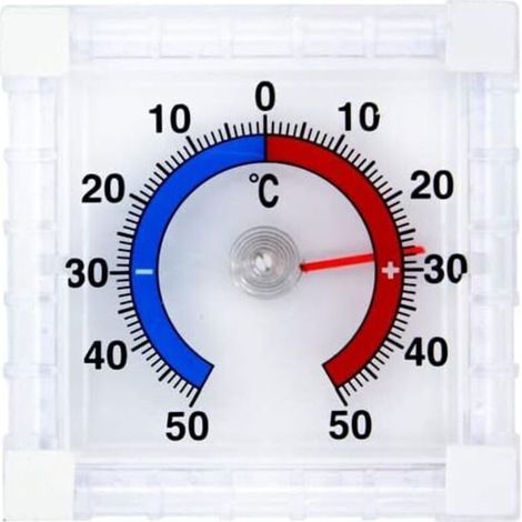 Thermomètre de fenêtre intérieur/extérieur auto-adhésif (1/4)