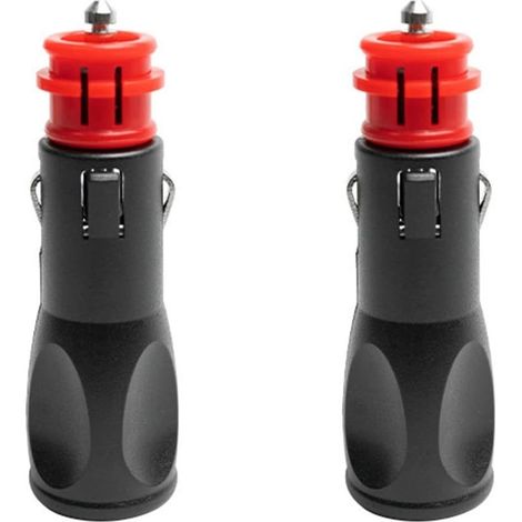 Prise Allume Cigare Male,Adaptateur Male Allume Cigare,Prise Fiche Male Allume Cigare,Fiches pour adaptateurs d'allume-Cigare européens 12V - 2PC(7.882.42.4cm) (1/5)