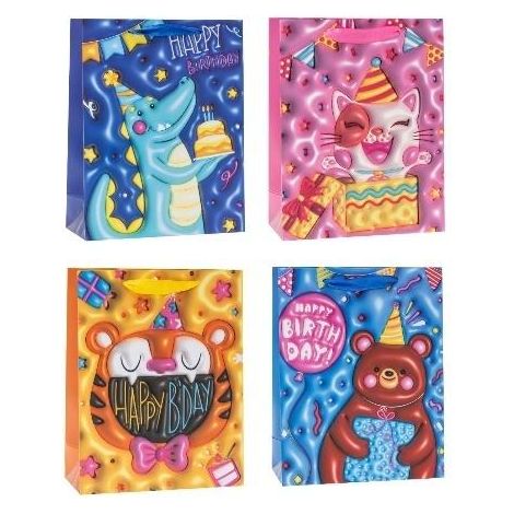 Bolsa decorativa infantil de 18x23x8cm con diseño de roseta