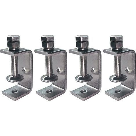 4 pièces Mini Serre-Joints en C Ouverture 55mm, Serre Joint en C Inoxydable Plage de Serrage 20-50 mm C Clamp Set, Pinces et Tendeurs pour Travail du Bois, Fabrication de Meubles, Bricolage (1/5)