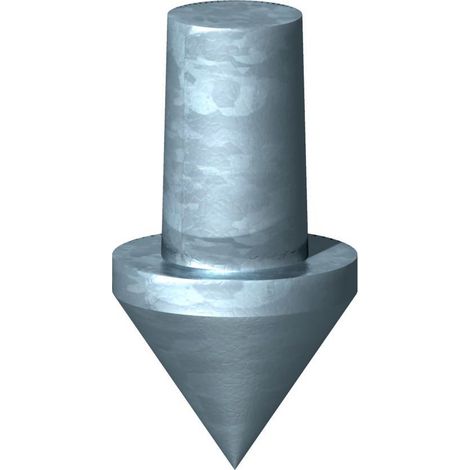 OBO Bettermann Punta de puesta a tierra para electrodo de tierra 25mm Acero fundido galvanizado por inmersión en caliente, 3041956