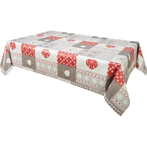 Toile cirée rectangulaire 140 x 240 cm – PVC avec support polypropylène – Antitâche et facile d'entretien – Qualité supérieure – CPM