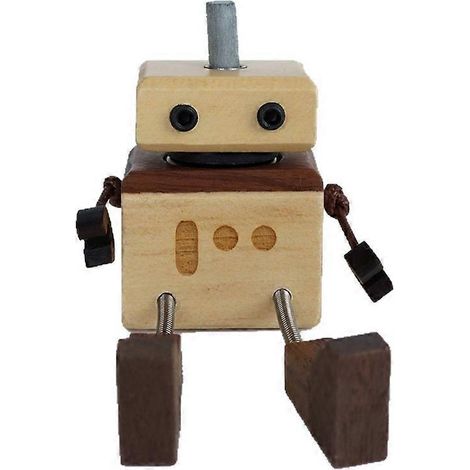 Auto-Lufterfrischer aus Holz, wiederverwendbare und wiederaufladbare Schaukelpuppe, Armaturenbrett-Diffusor mit wackeligen Füßen (1/5)