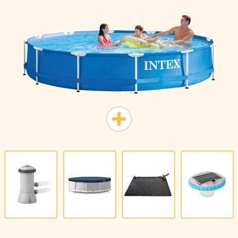 Intex Piscine Tubulaire Ronde - 366x76 cm - 5-pièces  S250 (1/5)