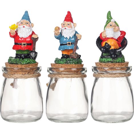 Vorratsglas mit luftdichtem Deckel, Elfen- und Zwergen-Süßigkeitenbehälter für weihnachtliche Küchendekoration (1/2)