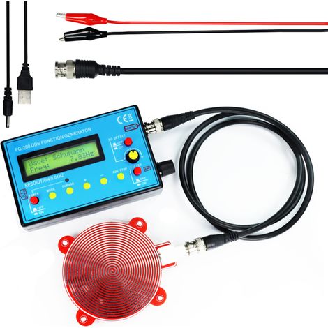 Générateur de signaux fonctionnels FG-200 DDS, fréquencemètre, module source de signaux 0,01 Hz - 500 kHz, formes d'onde sinusoïdales, carrées et en dents de scie (1/5)