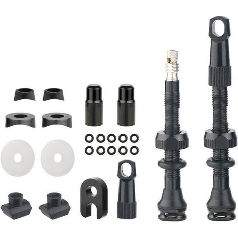 Rallonges de valves de vélo en alliage d'aluminium massif pour VTT Ensemble FA2 65 mm (1/5)