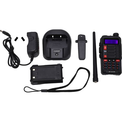 Talkie-walkie UV 10R double bande 8W haute puissance, charge rapide USB, portatif, AC100-240V avec prise AU (1/5)