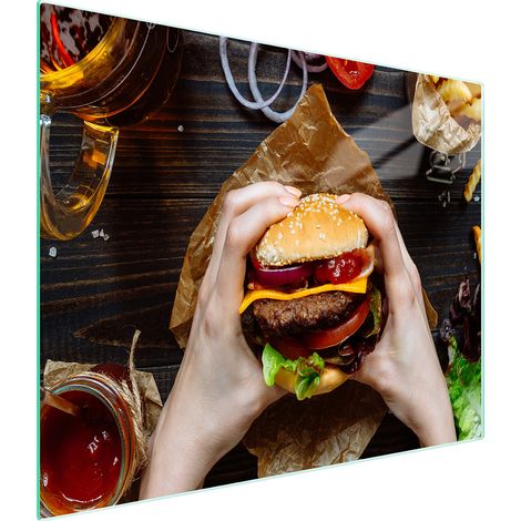 TAGLIERE IN VETRO 52x30 HAMBURGER (1/5)