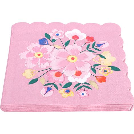 dekorierte Einweg-Papierservietten 24,5 x 24,5 cm für Partys, Hochzeiten, Empfänge und Grillfeste (1/5)
