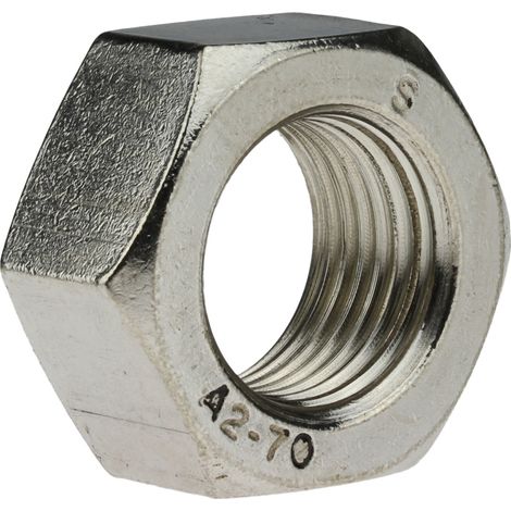 Sechskantmutter ISO 8673 M 10 x 1 Edelstahl A2 blank 50 Stk (1/4)