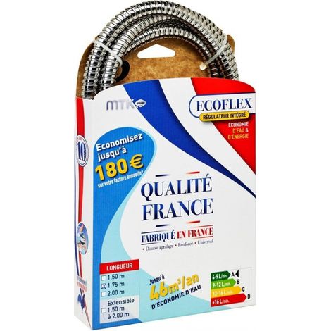 175 cm langer verchromter Duschschlauch, MTK Franflex MTK