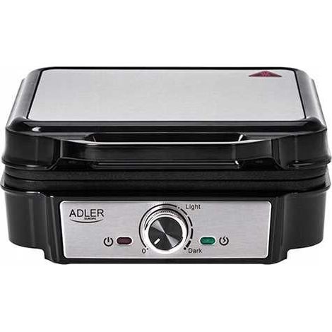 Waffle Iron Adler AD 3083 Black Silver 1800 W - Marca: Adler - EAN: 5905575904973