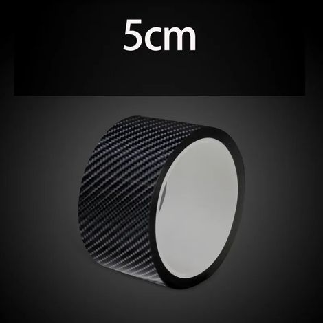 (5 m,5 cm) Bande de protection de seuil de porte de voiture en fibre de carbone,anti-rayures,noire (1/3)
