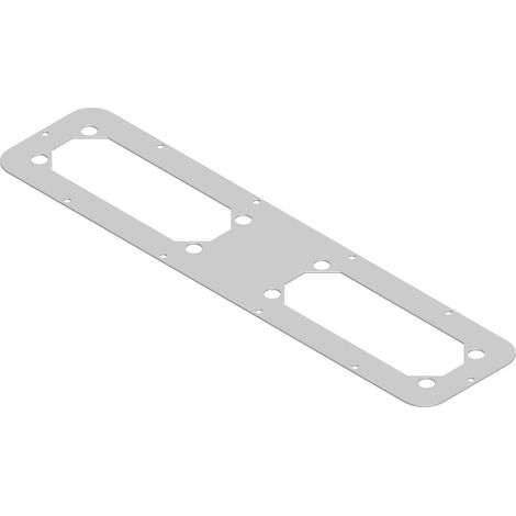 Spacial - plaque passe-câbles - 2xFL21 - pour coffret S3D - acier - 545x130mm - NSYTLF2FL