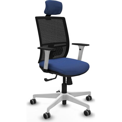 Chaise de bureau piqueras y crespo yunquera noir blanc (1/2)