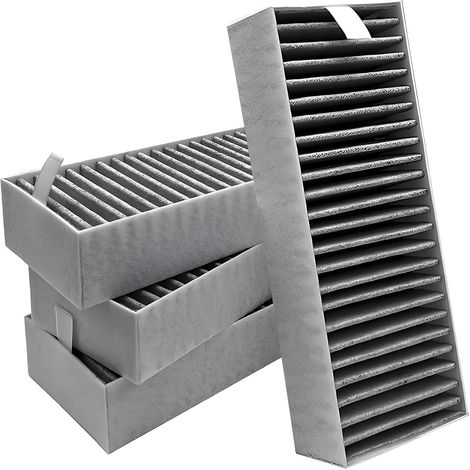 Filtre à charbon actif,lot de 4,filtre de hotte aspirante pour HZ9VRCR0/HEZ9VRCR0/Z821VR0/CA282111 et CZ9VRCR0,filtre de remplacement pour hotte de cuisine (1/5)