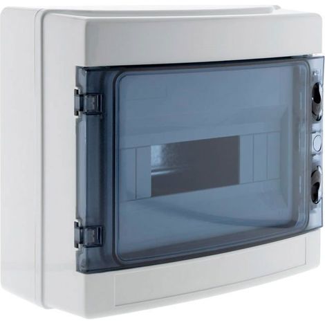 Coffret électrique étanche IP65 – 8 modules, livré avec accessoires – Boîtier de distribution (1/5)