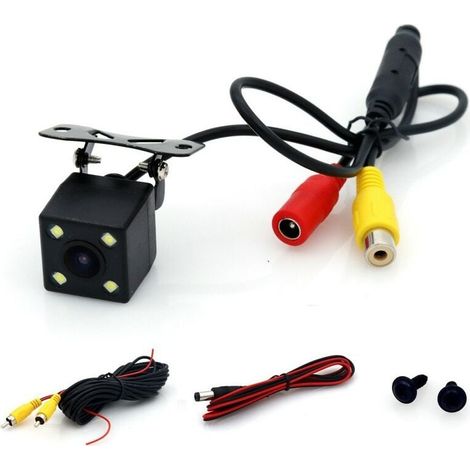 Camera Embarquée Voiture IR/LED Vision Nocturne, Vue Arrière Camera de Recul Voiture avec 6M/20FT RCA Vidéo Extension Câble(IP68)-LIAIKI (1/5)