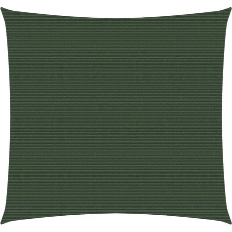 Vela de sombra 160 g/m² verde oscuro 5 x 5 m HDPE 020009438 (1/5)