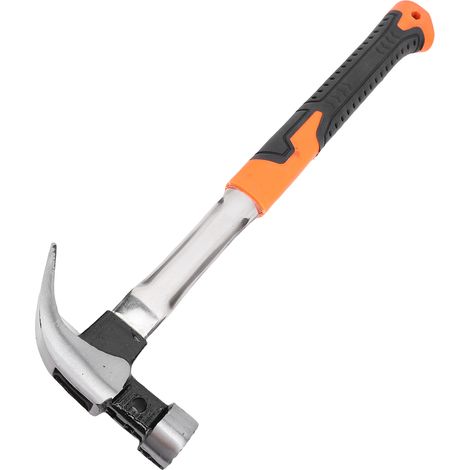 Marteau de camping en fer et acier inoxydable avec poignée ergonomique, multifonctionnel, magnétique, pour retirer les piquets de tente, tête ronde (1/5)