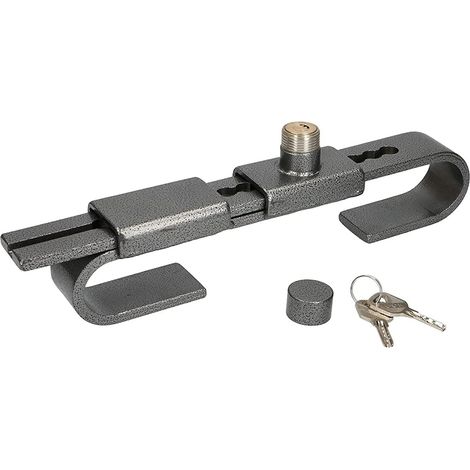 Verrouillage de porte antivol réglable de 220 à 430 mm (38 mm.) Serrure de porte Camion pour conteneurs, semi-remorques avec dépanneaux. Acier durci (1/4)