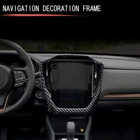 Decorative frame for 25-inch navigation screen on a left-hand drive Subaru Forester (1/5)