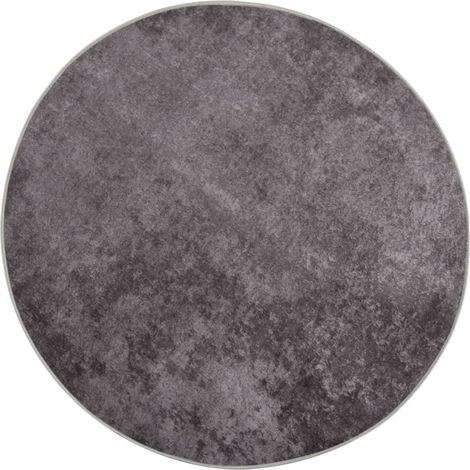 Tapis lavable antidérapant, Tapis de salon, Tapis Intérieur & Extérieur φ120 cm Gris MKS13160 (1/5)