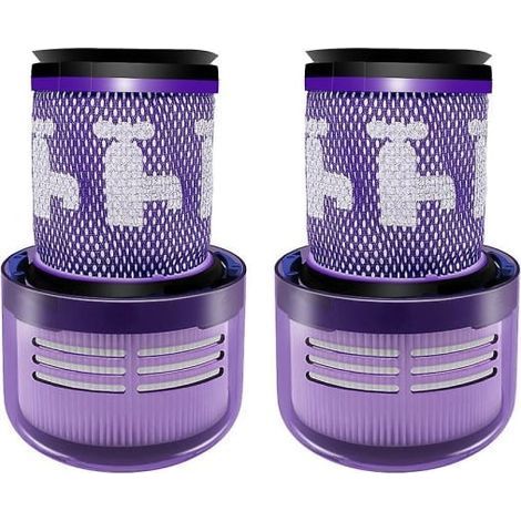 Lot de 2 filtres de rechange lavables pour l'aspirateur sans fil Dyson V12 Detect Slim 971517-01 (1/4)