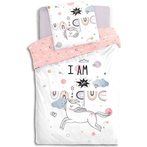 Juego de cama infantil «Licorne» - algodón 140 x 200 cm - Atmosphera créateur d'intérieur