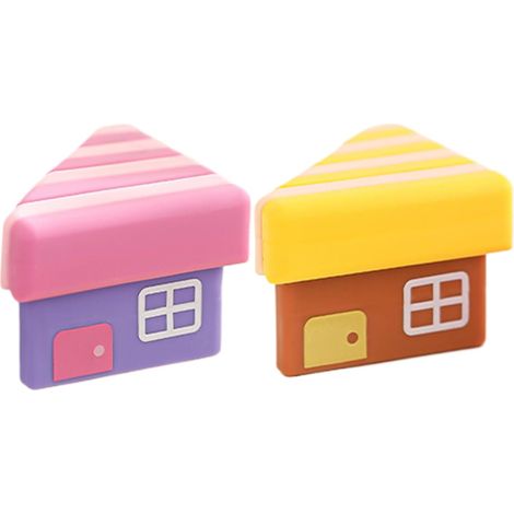 CCYKXA Eckenschutz für Tische und Betten Babysicherheitsschutz, 2 gepolsterte, hausförmige Kantenschützer für Tische, Betten, Kinderbetten, Treppen, Möbel, Schlafzimmer und Badezimmer (1/5)