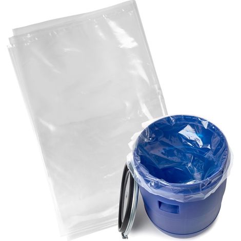 Garronda Einlegebeutel 80 L 100 Stück Lebensmittelecht PE Beutel für Fass und Eimer zum Einlegen, Fermentieren, Marinieren und Lagern Transparent 80 Micron GD-0180