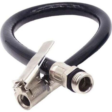 piece tire chuck inflator pump hose vehicle tire inflator hose high quality tire inflator hose black rubber tire filling air hose