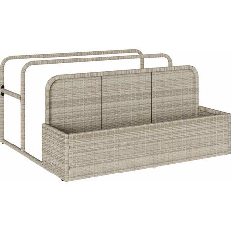 vidaXL Galleggiante a Bordo Piscina Grigio Chiaro 110x100x57 cm