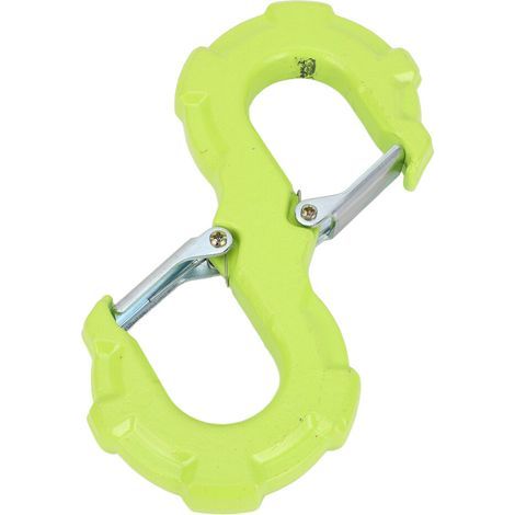 Convient aux crochets de treuil de type S, manilles de traction de 6600 lb, acier au carbone 217x105 mm. (1/2)