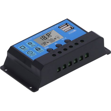 30A 12V 24V 2-Wege-MOS-Solarladeregler PWM 3-stufiger Batterieregler Solarmodulregler (1/5)