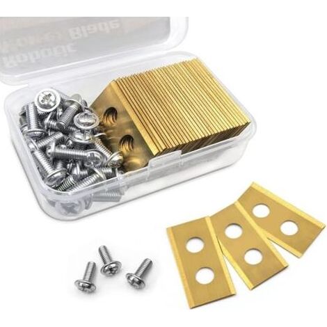 Lot de 30 lames de rechange en titane pour tondeuse robot Worx Landroid y Landxcape Zoef Robot (1/5)