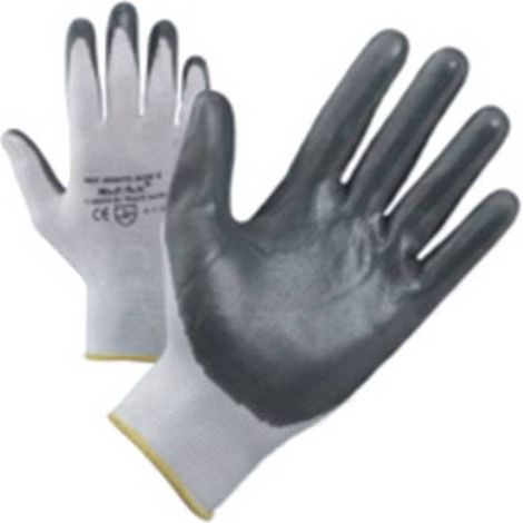 12 x GUANTI NYLON/NITRILE NBR 999 TG. 7