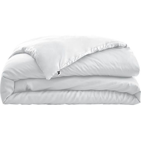 DALIA - Housse de Couette 260x240cm 100 % Viscose de Bambou Chantilly (1/5)