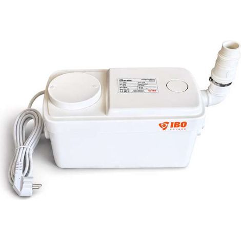 IBO Sanibo Mini Hebeanlage Kleinhebeanlage Dusche Waschbecken Spülbecken 300W Abwasserhebeanlage
