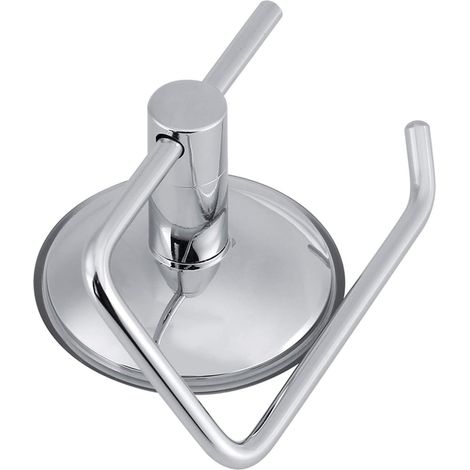 Toilettenpapierhalter verchromter Wandhalterung mit Saugnapf
