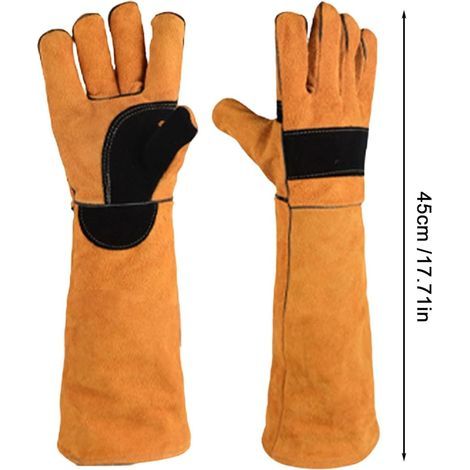 Gants anti-morsure Protection anti-morsure et anti-griffure Gants de protection contre les morsures de chiens - pour le jardinage, la coupe, le toilettage, la cuisine, la soudure, le bâtiment, le (1/4)