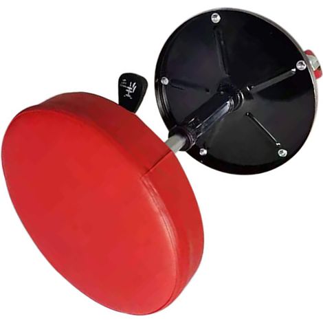 Tabouret roulant de garage rond, réglable, multifonctionnel, pneumatique, pour mécanicien, siège à roulettes (1/5)
