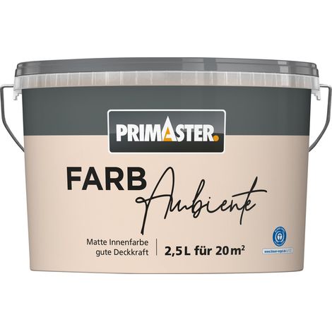 Primaster Farbambiente Wandfarbe matt nude 2,5 L Wandfarbe (1/2)