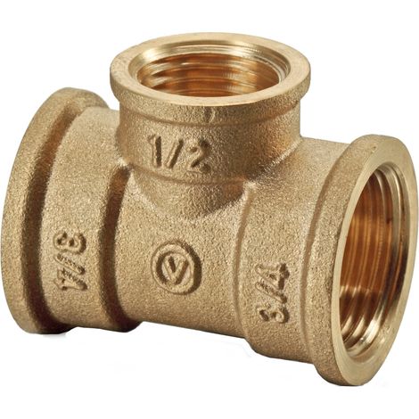 T de latón TWIST de 1/2"