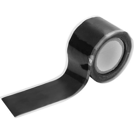 Ruban adhésif en silicone thermocollant auto-adhésif de 2,5 cm x 5 m, résistant et étanche, pour tuyaux d'arrosage et situations d'urgence liées à l'eau. (1/4)