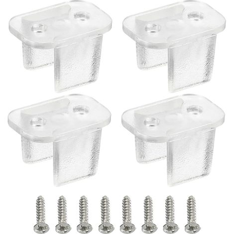 Pack of 30 LED Neon Mounting Clips for 6 mm to 7 mm Silicone LED Neon Strip Light, Transparent (1/5)