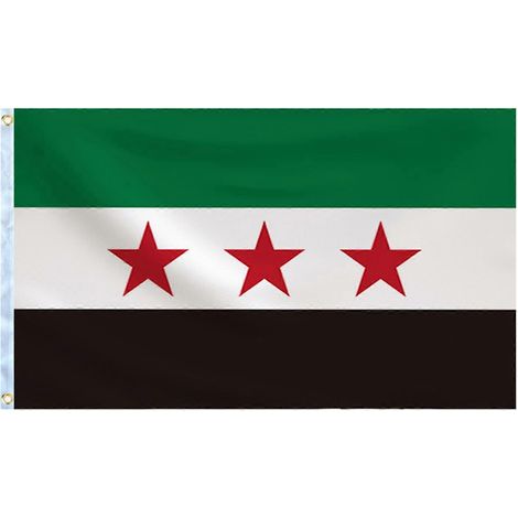 Beaux travaux manuels Drapeaux syriens Armées de Syrie Bannières pour l'extérieur (1/4)