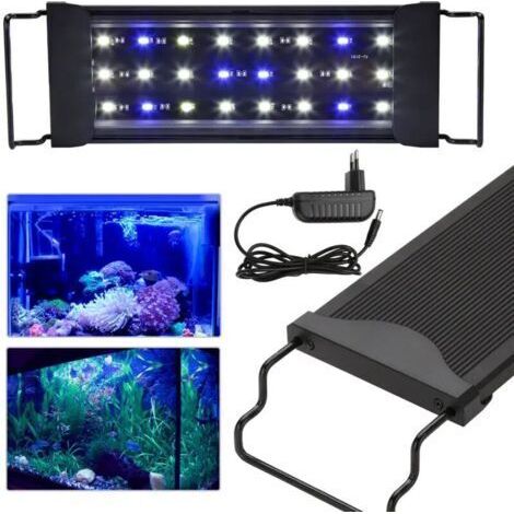 Éclairage d'aquarium à LED 12W Lampe de surface Universal Fit avec minuterie, 30-50cm (1/5)